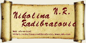 Nikolina Radibratović vizit kartica
